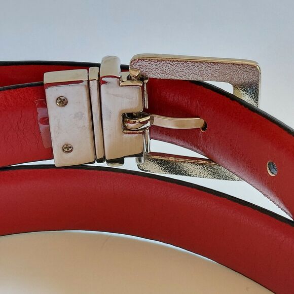 Zebra Print Belt Thin Size L XL 36-40 Chrome Buckle - Picture 4 of 6